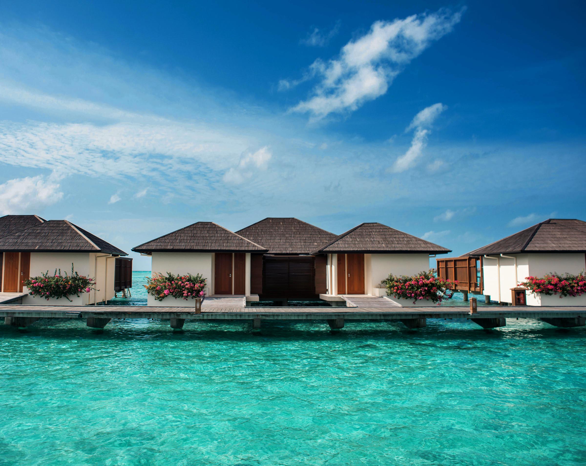Luxury villas in the Maldives